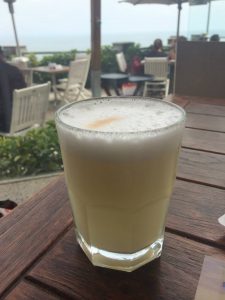 Pisco sour in Lima, Peru