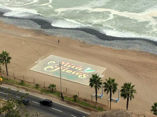 Miraflores beach, neighbordhood in Lima