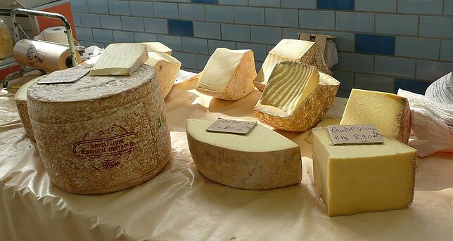 Blocks of cheese