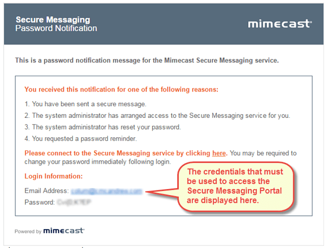 Mimecast screenshot