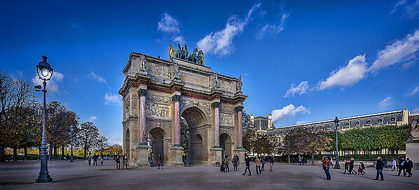 arc de triomphe in Paris, France