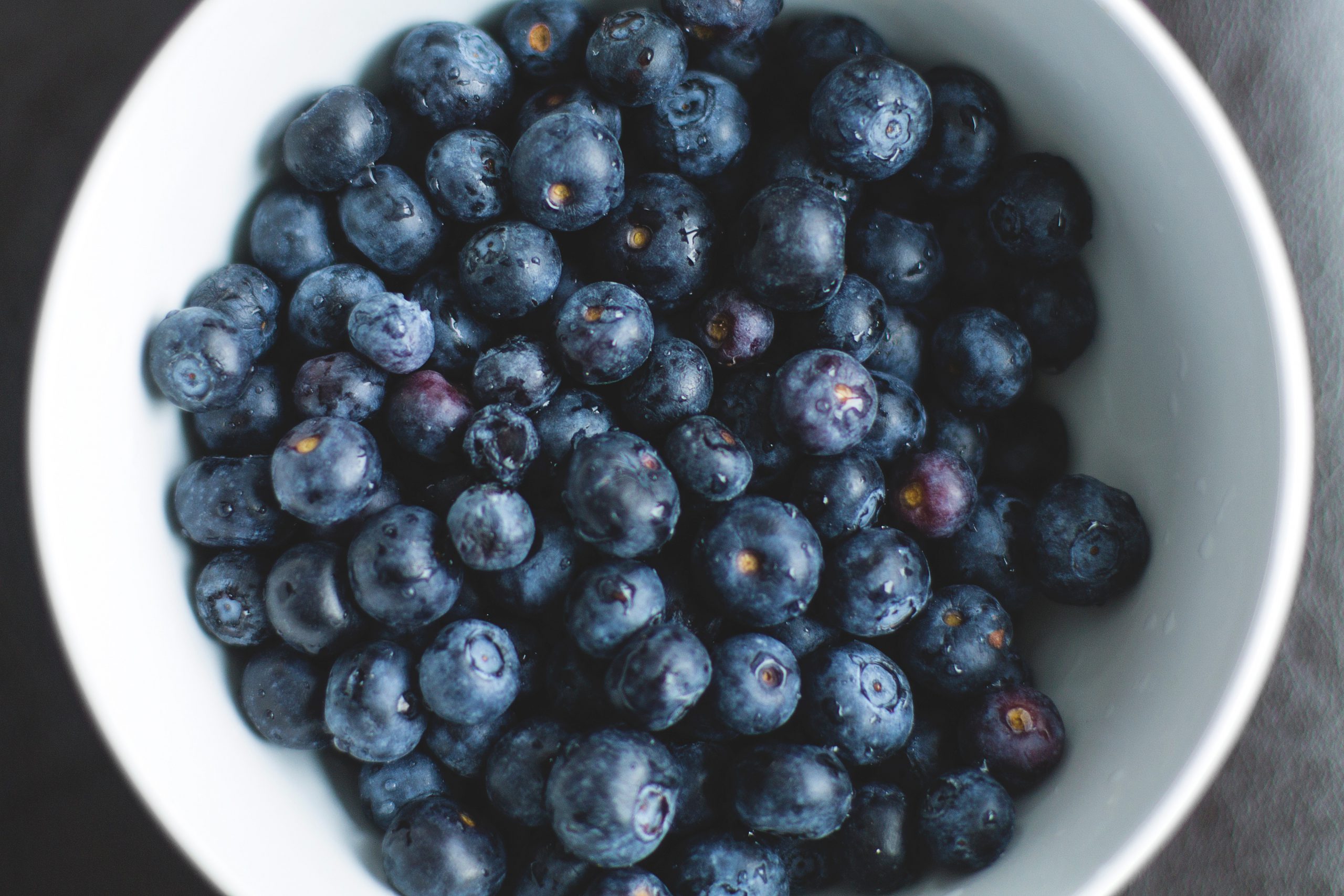 Bowl of blueberries