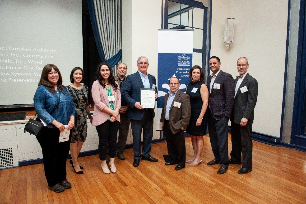 Group photo of Connecticut Preservation Award winners