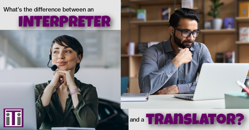 What's the difference between interpreting and translating?