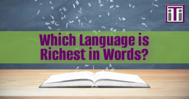 Which language has the most words?